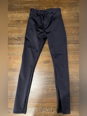 Balenciaga Black Womens Athletic Cut Bonded Spandex Pant Leggings. Size 34